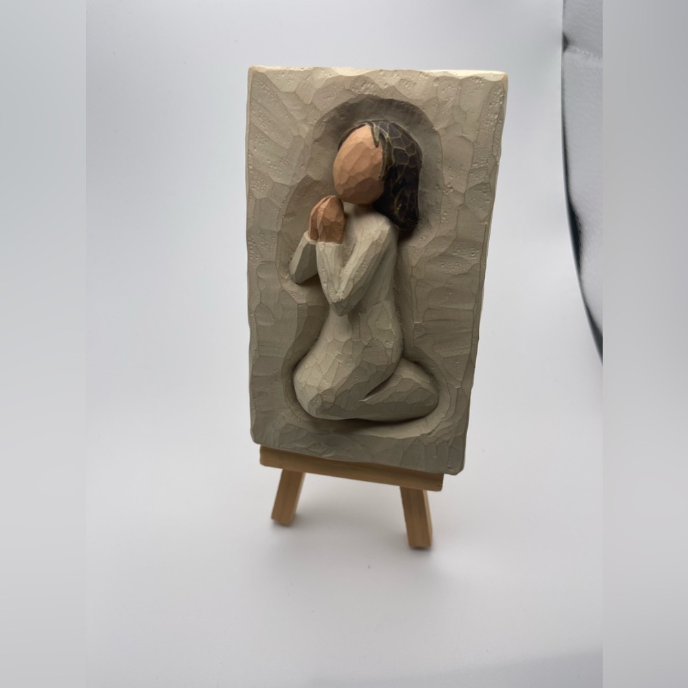 Willow Tree Prayer Plaque with Easel